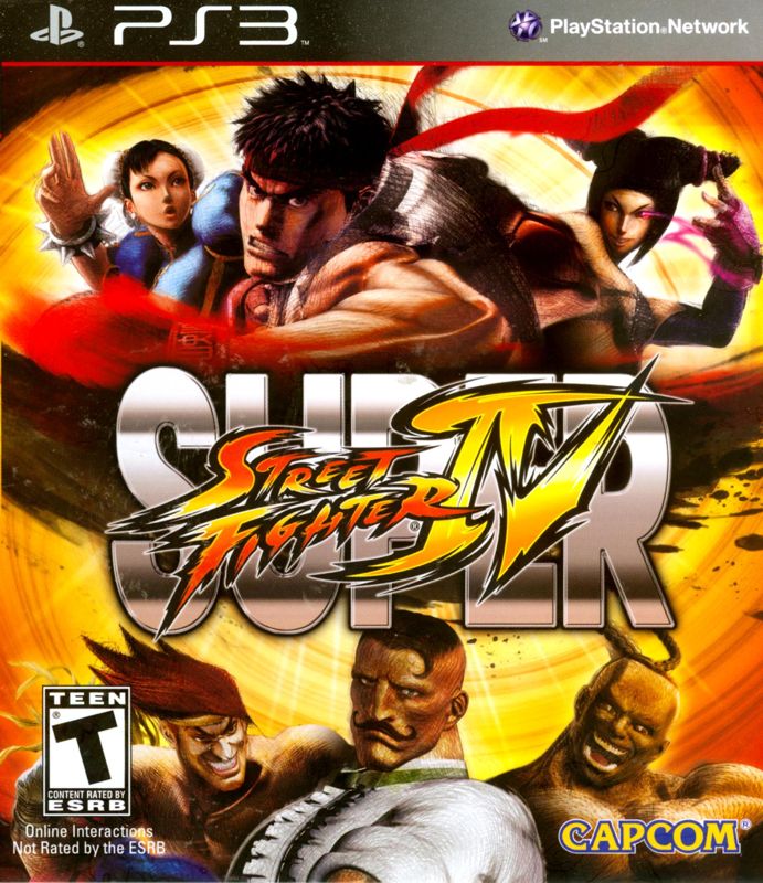 Super Street Fighter IV box art for Playstation 3